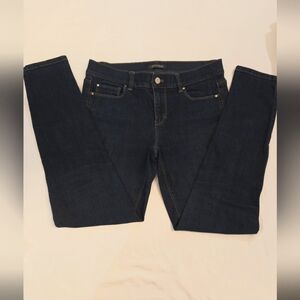 White House Black Market - Denim Dark Blue Skinny Jeans - (6R)